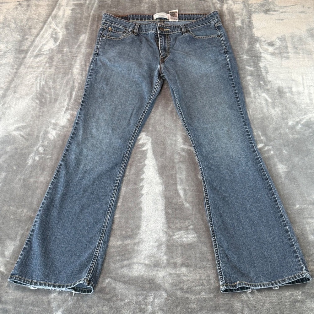 Levi Strauss Signature Lowrise‎ Bootcut Jeans Juniors 13 Long Blue Stretch Denim